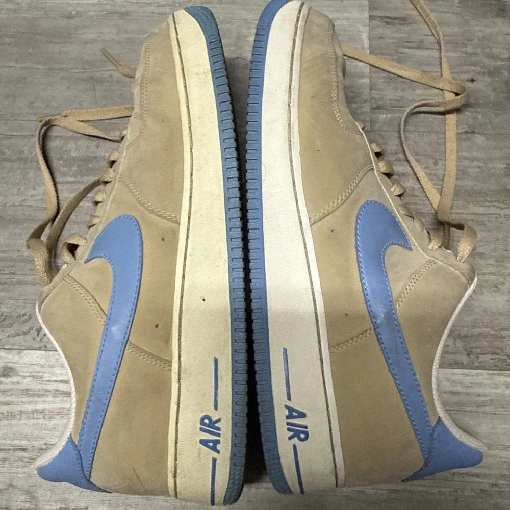 Nike Air Force 1 Low '07 AF1 Linen University Blue Men 12 2006 Shoes 315122-241